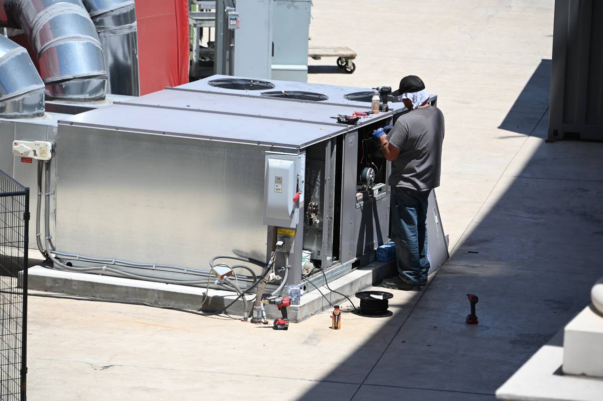 A new air-filtration system has been installed at the Spiegeltent for "Absinthe" at Caesars Pal ...
