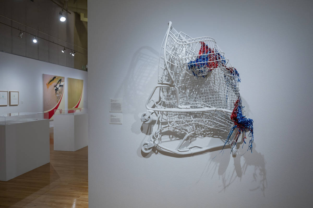 Brent Holmes' "Superbia Civilis" is featured in the exhibit "Excerpts" at UNLV's Marjorie Barri ...