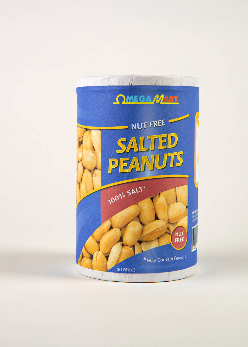 Omega Mart Products, Nut Free Salted Peanuts. (Meow Wolf)
