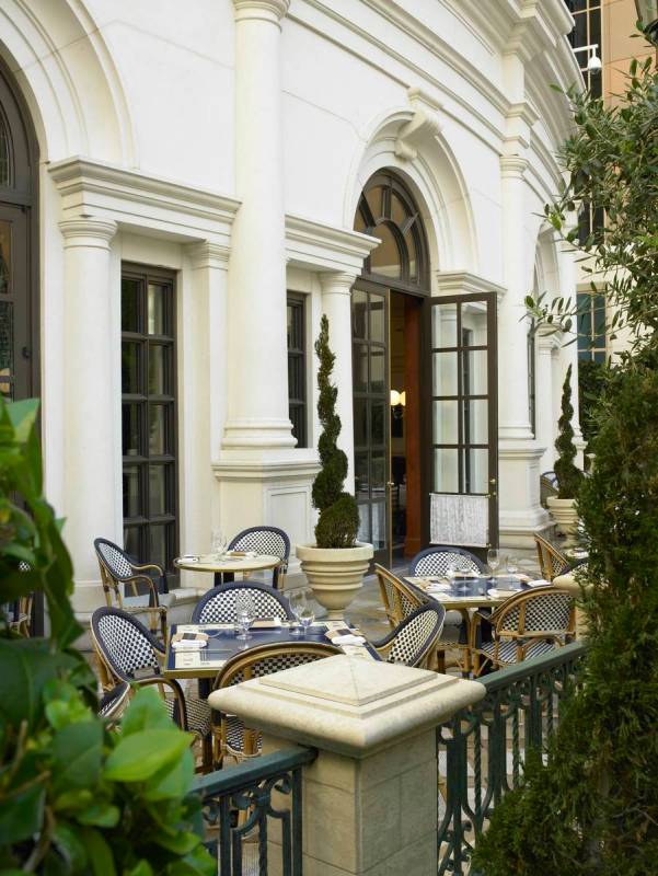 Patio seating at Bouchon. (Bouchon)