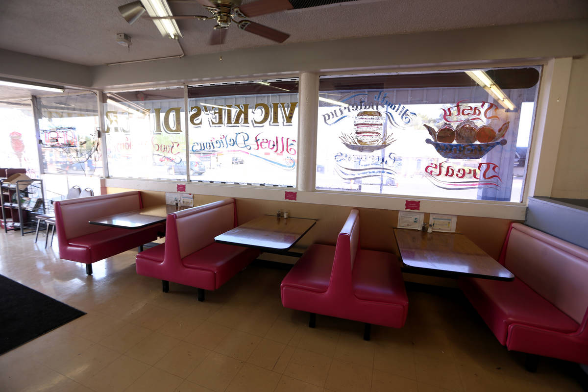 Vickie's Diner in Las Vegas, Saturday, Aug. 15, 2020. (Erik Verduzco / Las Vegas Review-Journa ...