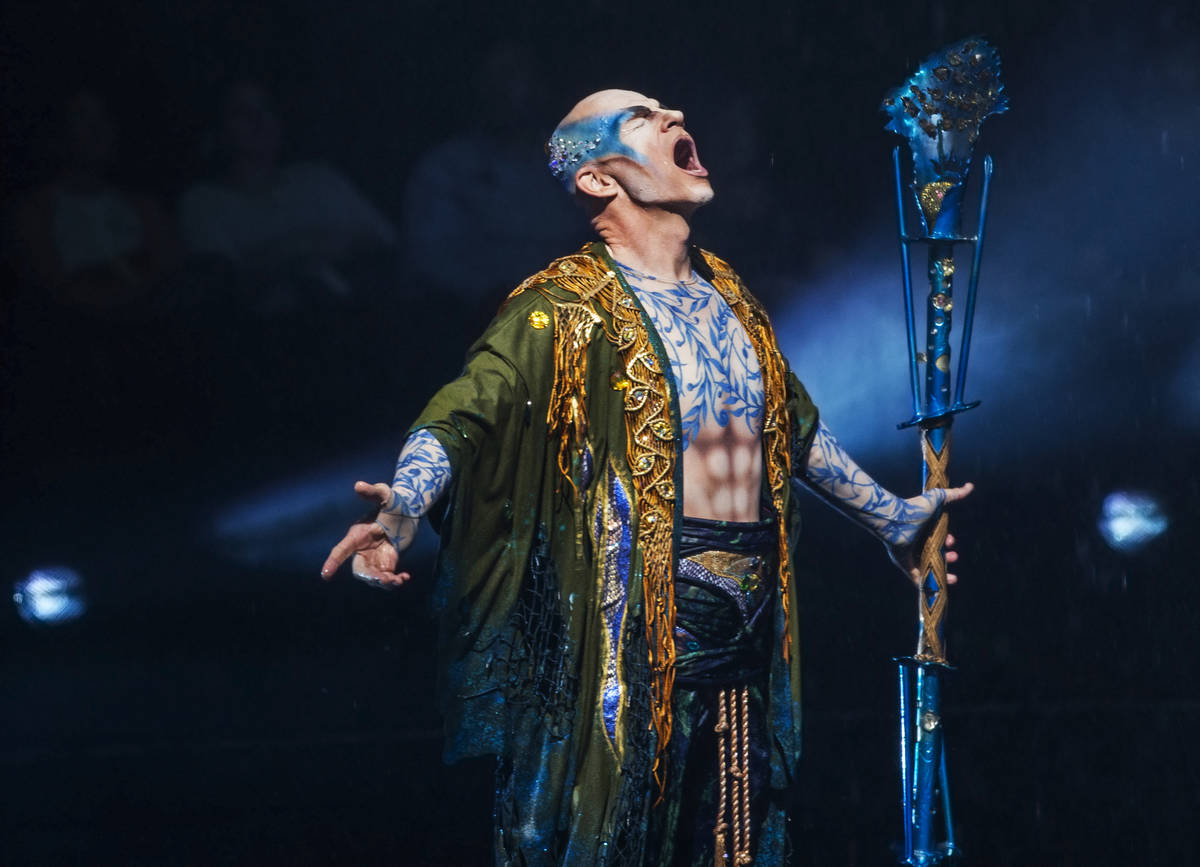 Performer and coach Didier Antoine plays the role of Morpheus during the 7 pm performance of &q ...