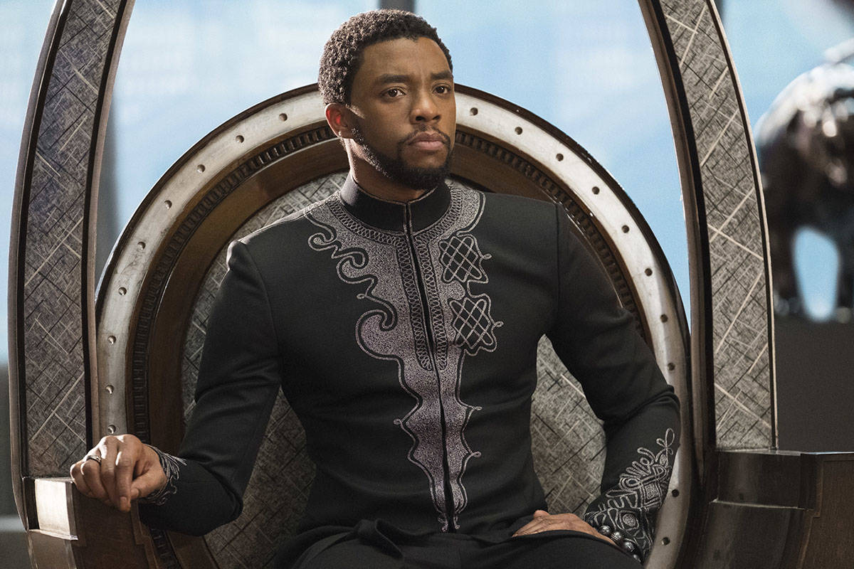 Chadwick Boseman in a scene from Marvel Studios' "Black Panther." (Matt Kennedy/Marvel Studios- ...