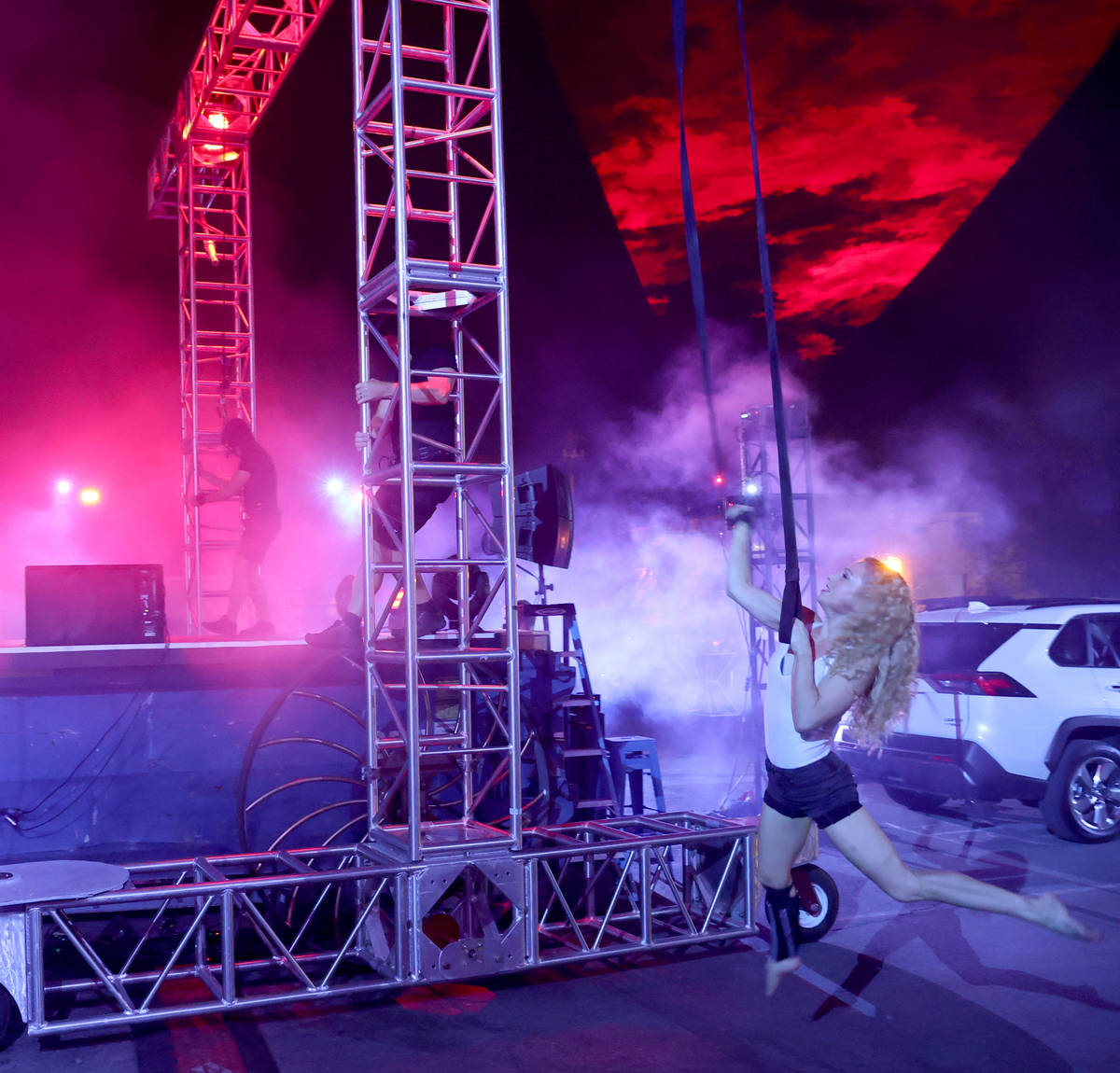 Kerren McKeeman performs in Salvage City, a partnership of Insomniac and Spiegelworld director ...