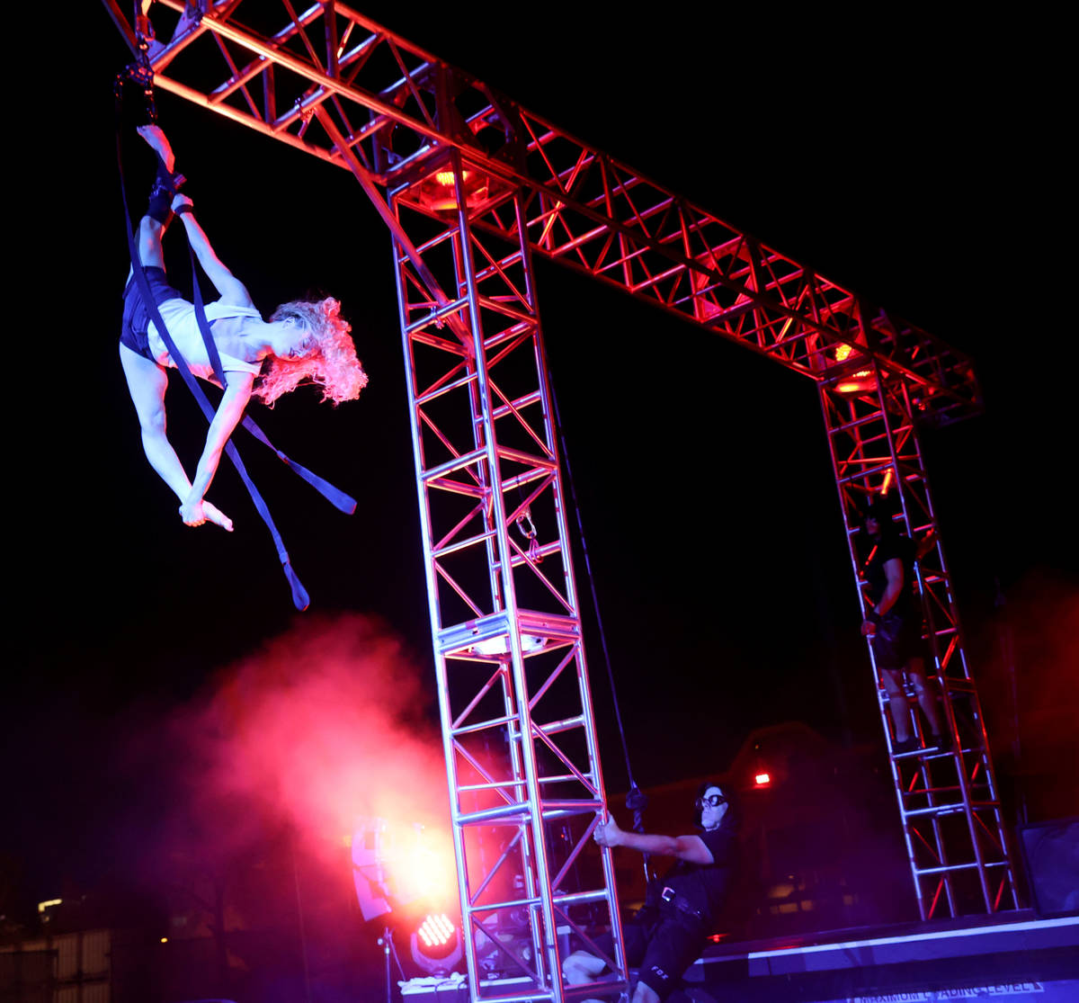 Kerren McKeeman performs in Salvage City, a partnership of Insomniac and Spiegelworld director ...