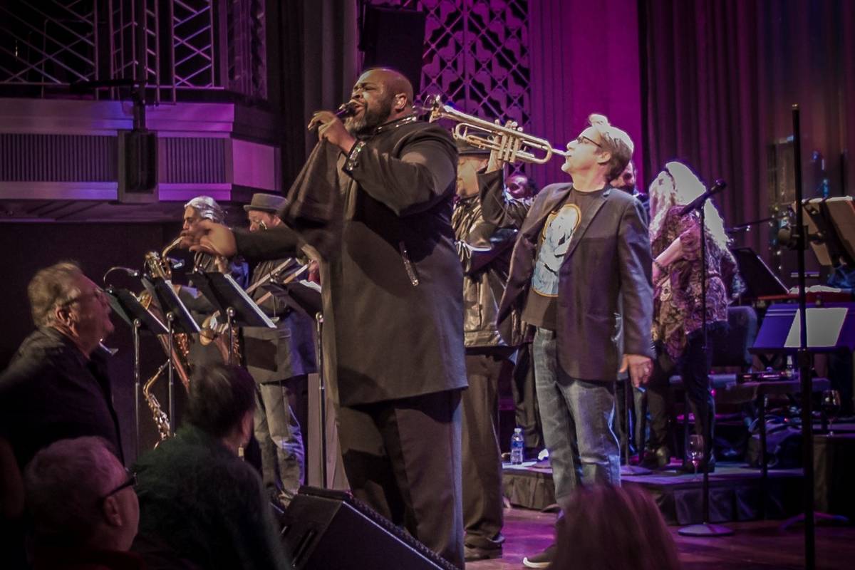 Bruce Williamson is shown performing with the Lon Bronson Band at Myron's Cabaret Jazz on Jan. ...