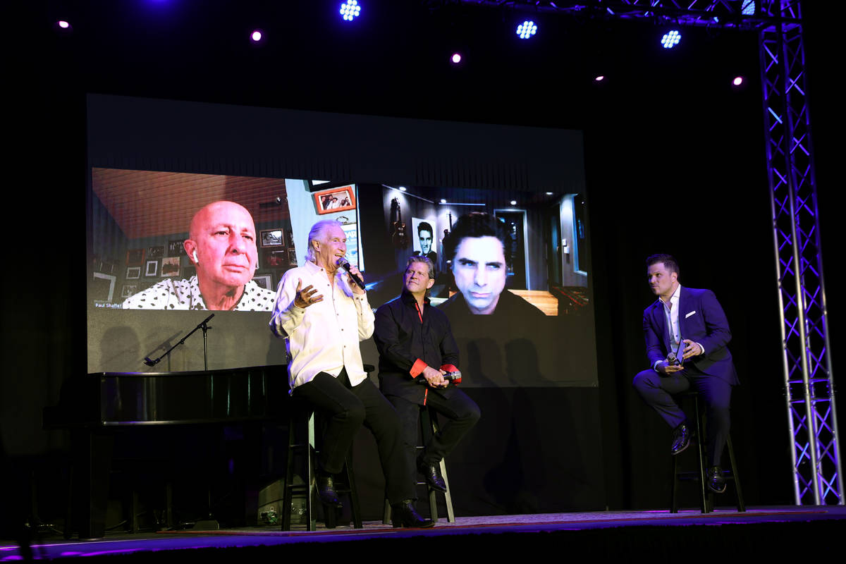 Bill Medley, left, and Bucky Heard of the Righteous Brothers participate during a new streaming ...