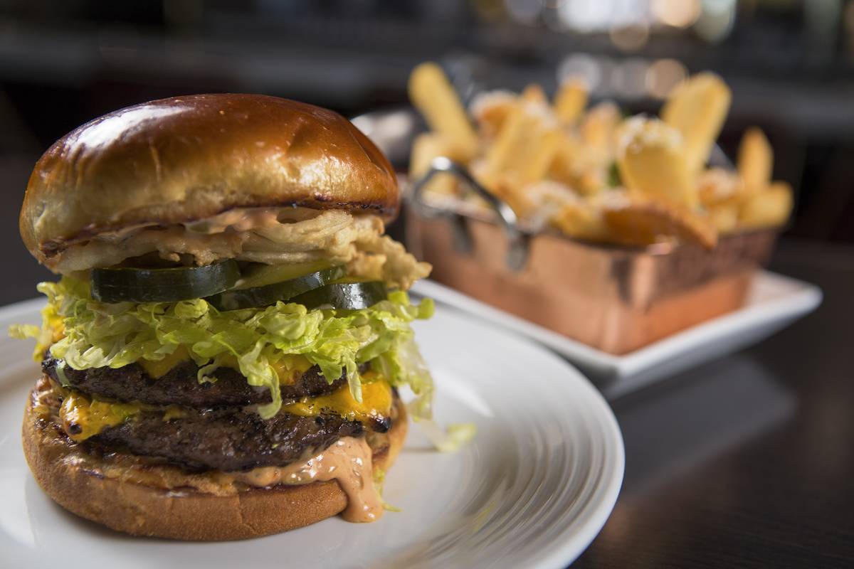 Oscar's Black Angus Burger, available Friday in the lounge. (The Plaza)