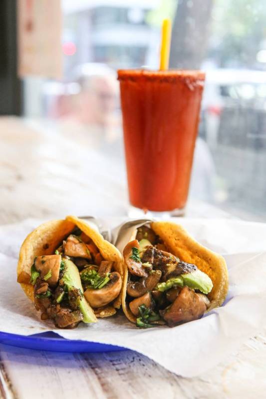 Mushroom tacos from The Taco Stand. (The Taco Stand)