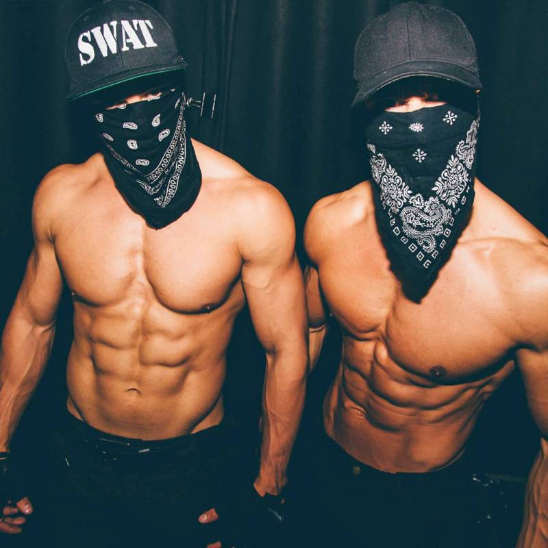Thunder From Down Under, the long-running male revue at Excalibur, is performing a live-stream ...