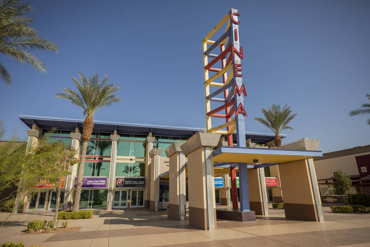 Regal Colonnade is seen in Las Vegas on Sunday, Oct. 4, 2020. (Elizabeth Page Brumley / Las Veg ...