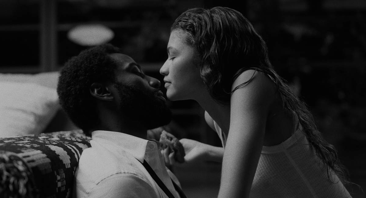 John David Washington and Zendaya star in "Malcolm & Marie." (Netflix)