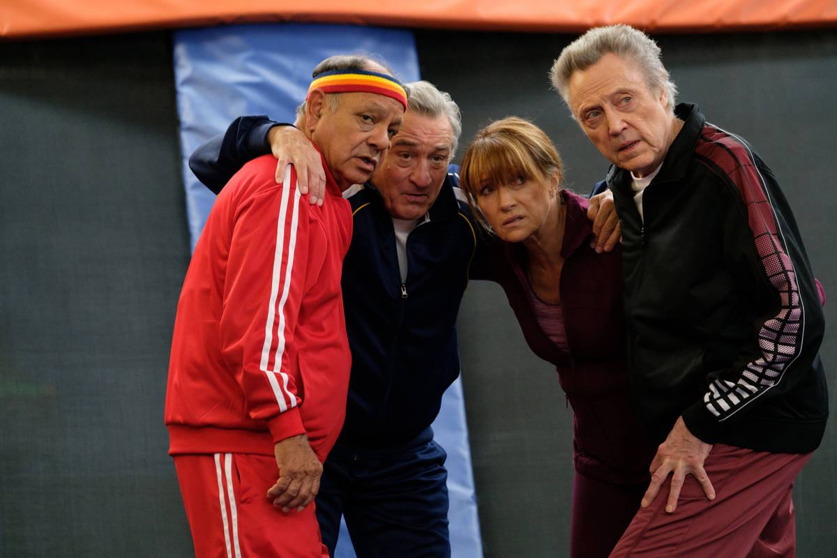 From left, Cheech Marin, Robert De Niro, Jane Seymour and Christopher Walken appear in a scene ...