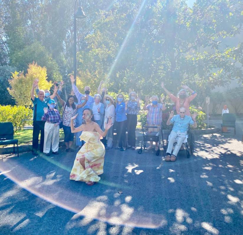 Lorena Peril performs at the Arden Wood Christian Science Nursing Care facility in San Francisc ...