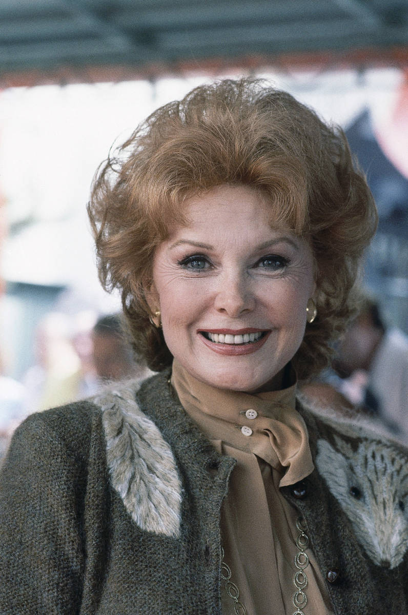 FILE - In this Sept. 28, 1981 file photo, Actress Rhonda Fleming poses for a photo in Hollywood ...
