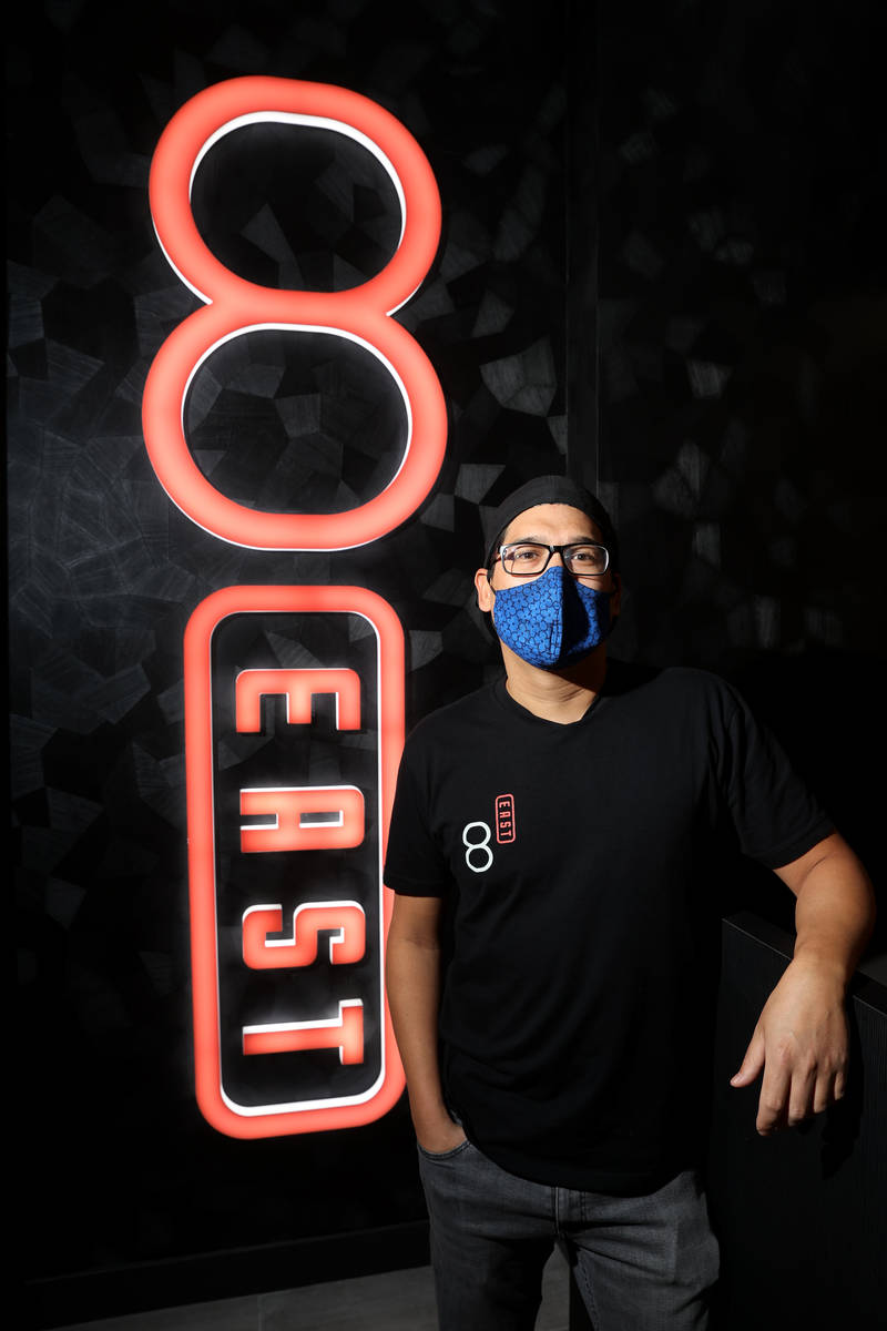 Chef and owner Dan Coughlin at 8 East inside Circa in Las Vegas during a preview of the downto ...