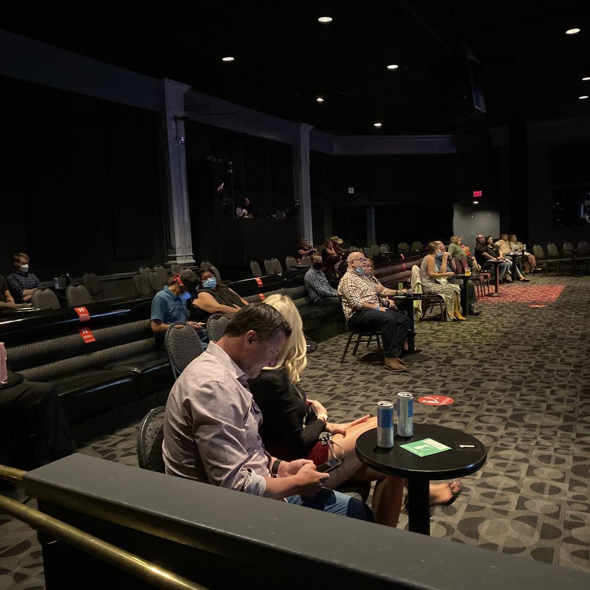An early look at the crowd at "X Country" at Harrah's Cabaret on Thursday, Oct. 22, 2020. (John ...