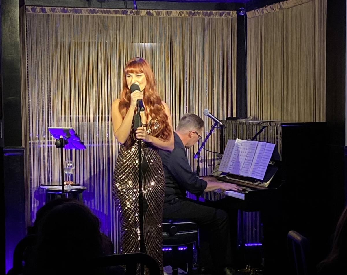 Lisa Marie Smith and Dan Ellis perform at The Vegas Room at Commercial Center in Las Vegas on S ...