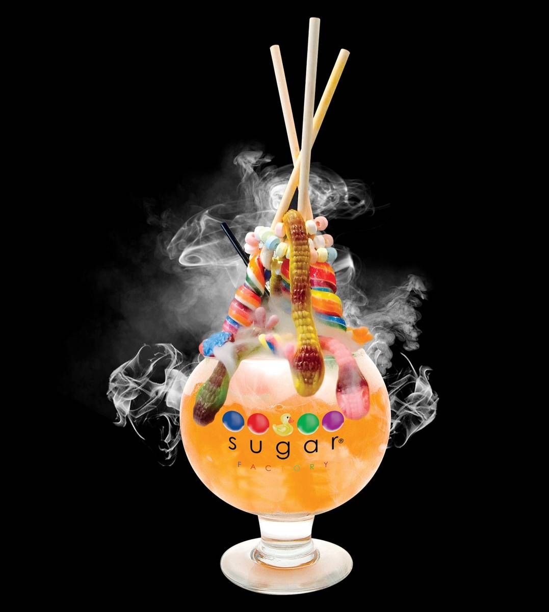 Lollipop Brew Goblet at Sugar Factory. (Sugar Factory)
