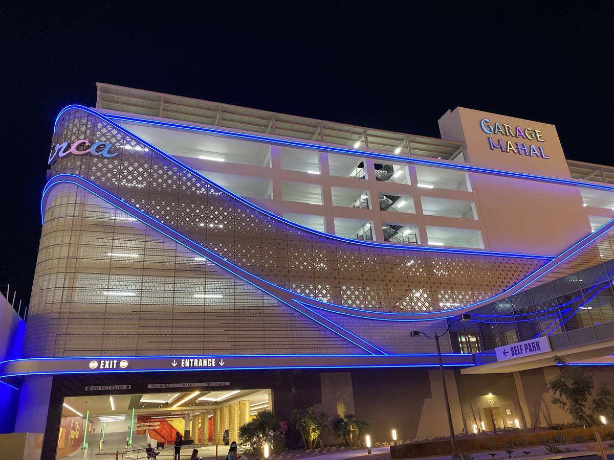 Circa's Garage Mahal and Circa is shown on Tuesday, Oct 20, 2020. (John Katsilometes/Las Vegas ...