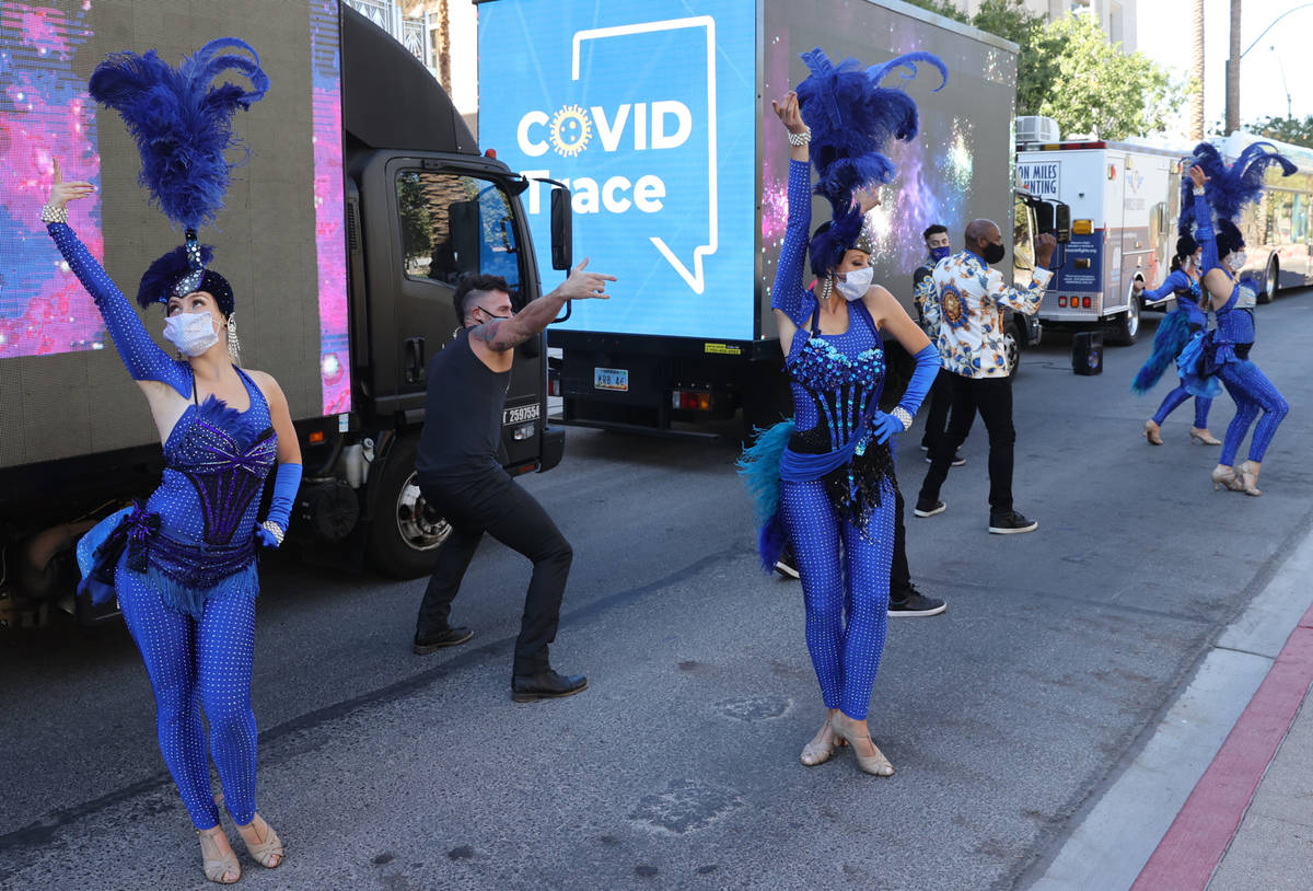 Las Vegas performers, celebrities, entertainers and business people put on a show at the The Sm ...