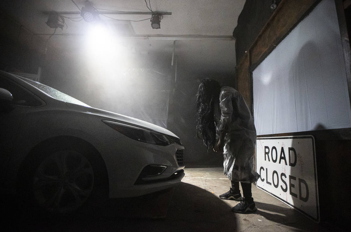 Ruliko Cronin performs during the Horrorwood Video drive-in at the Majestic Repertory Theatre i ...