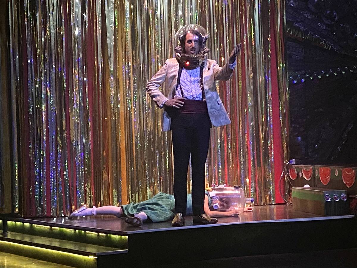 The Gazillionaire and Penny Pibbets are shown in the return of "Absinthe" at Caesars Palace on ...