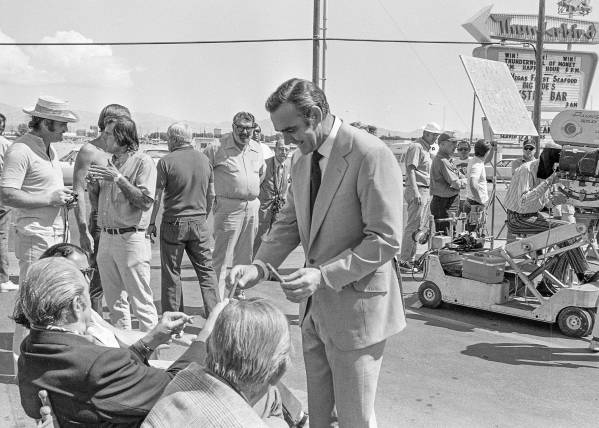 Production of the James Bond movie "Diamonds Are Forever" starring Sean Connery, cent ...