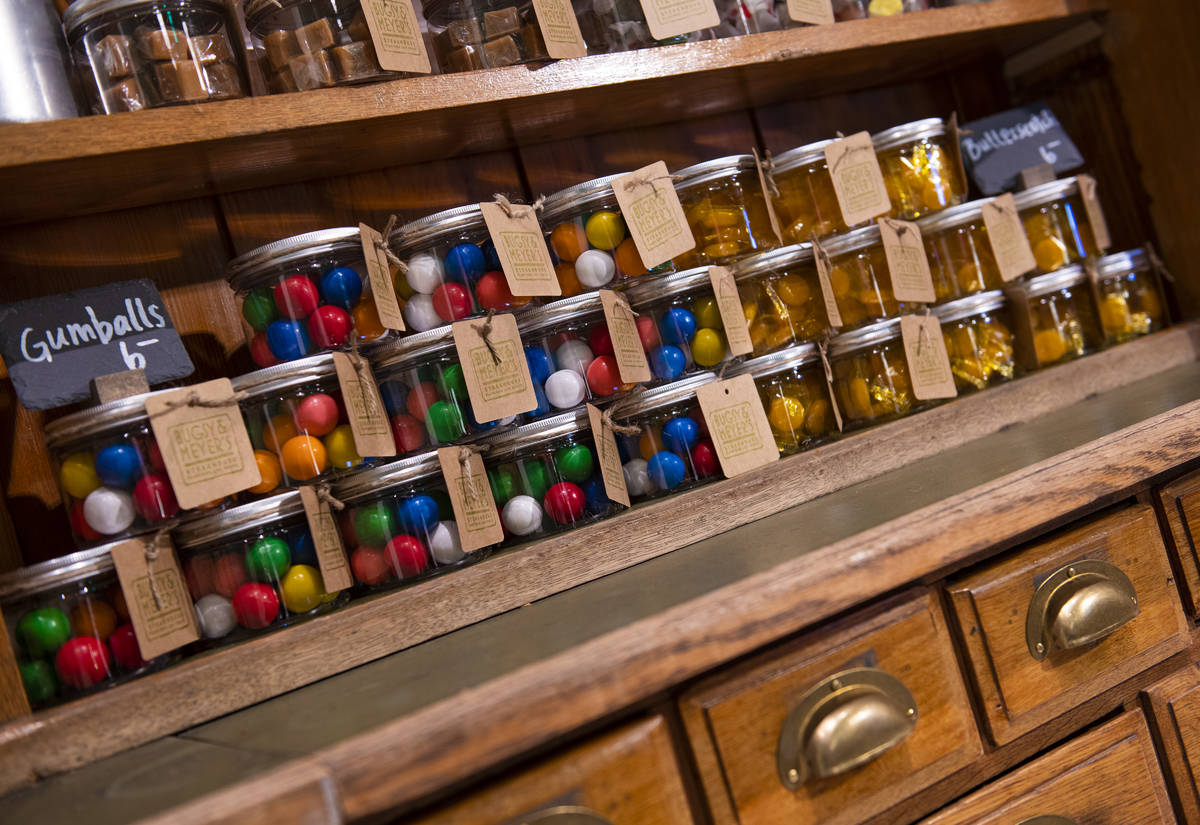 Pick up some candy for a friend at Bugsy & Meyer's. (Bugsy & Meyer’s Steakhouse at Flamingo L ...