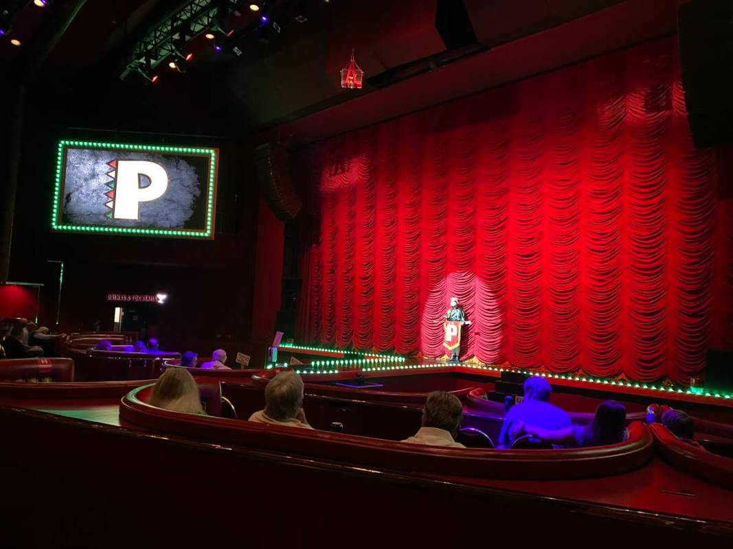 Squire (Brett Alters) is shown onstage at Flamingo Showroom on Thursday, Oct. 29, 2020. (John K ...