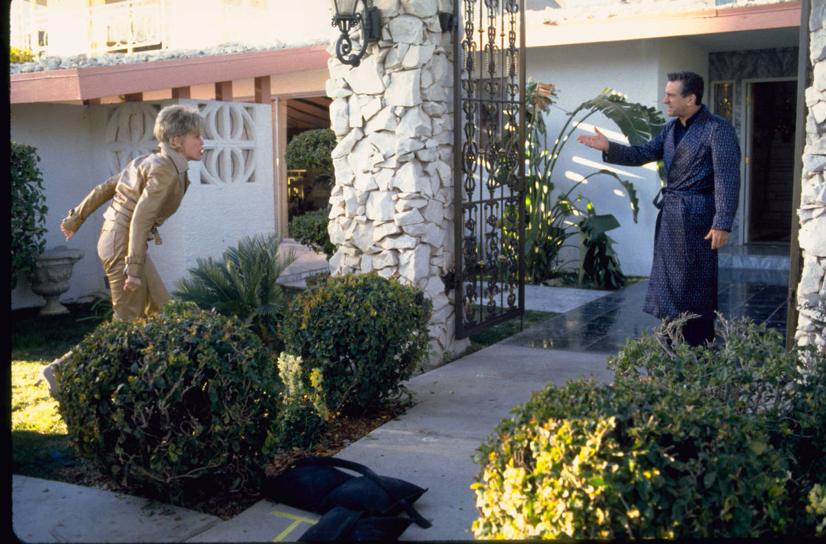 Ginger (Sharon Stone) and Sam "Ace" Rothstein (Robert De Niro) argue at their home in "Casino." ...