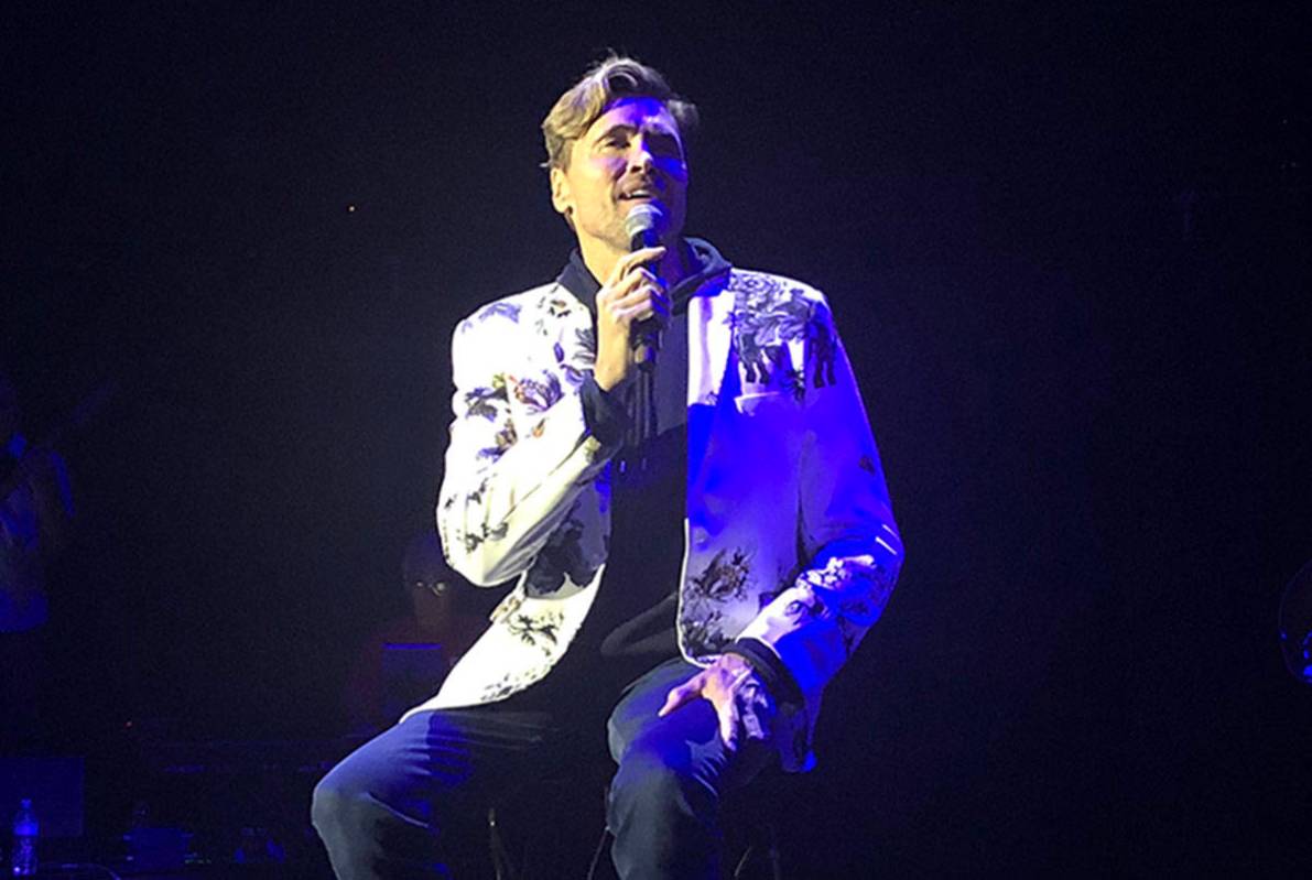 Broadway performer and Las Vegas resident Brent Barrett is shown at the Golden Rainbow "Ribbon ...