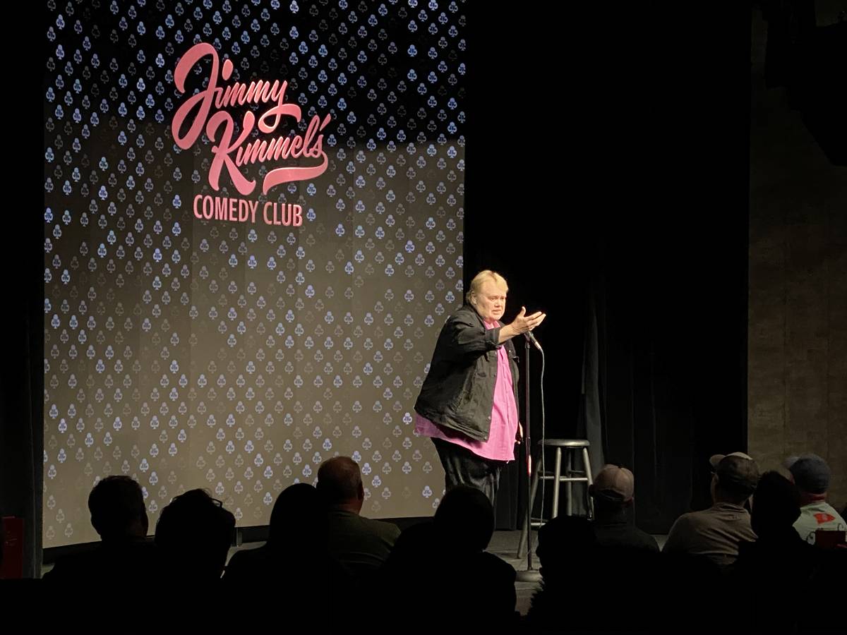 Louie Anderson is shown at Jimmy Kimmel's Comedy Club on Thursday, Feb. 27, 2020. (John Katasil ...