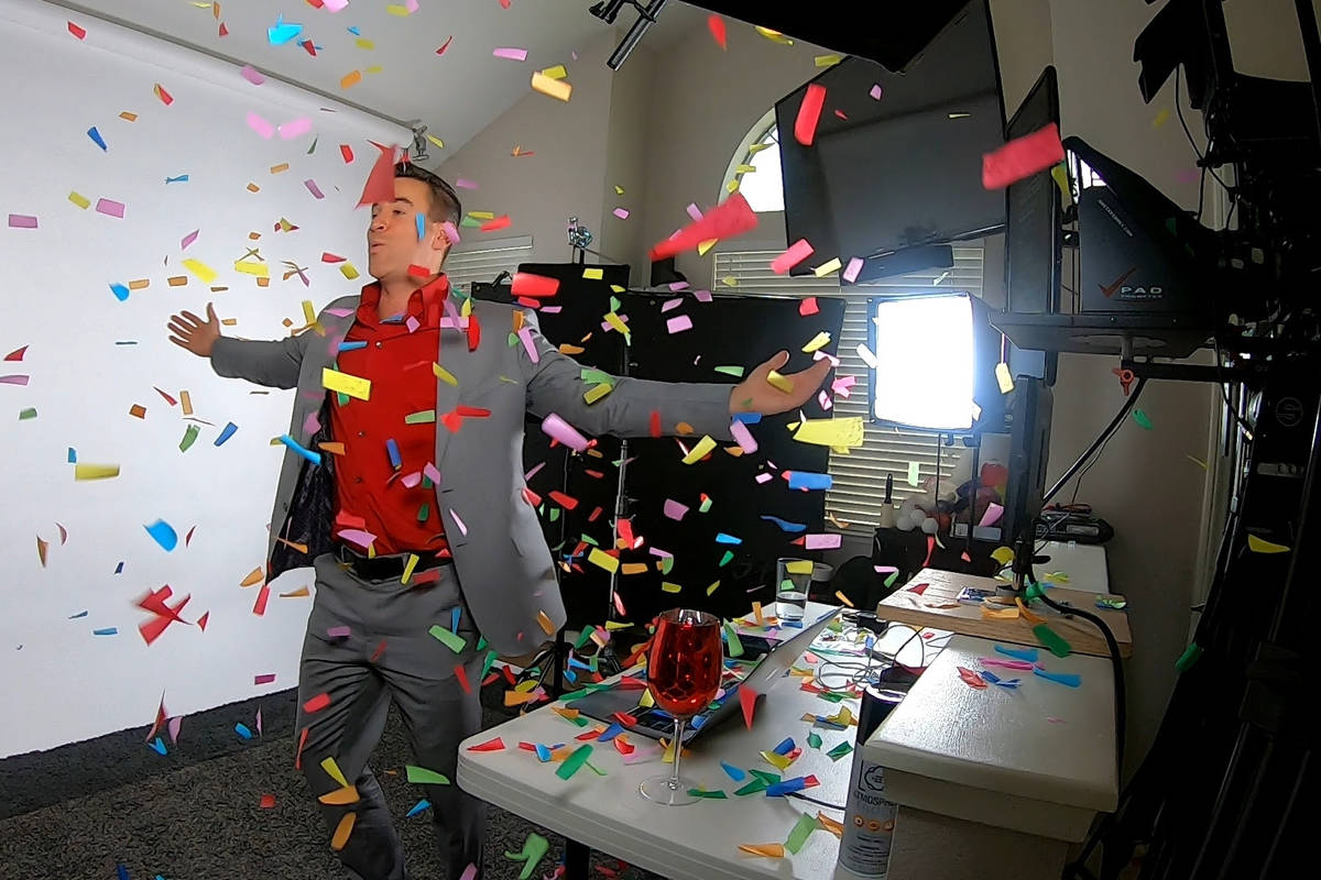 Jeff Civillico, former star of “Comedy in Action” at Paris Las Vegas, is shown in a virtual ...