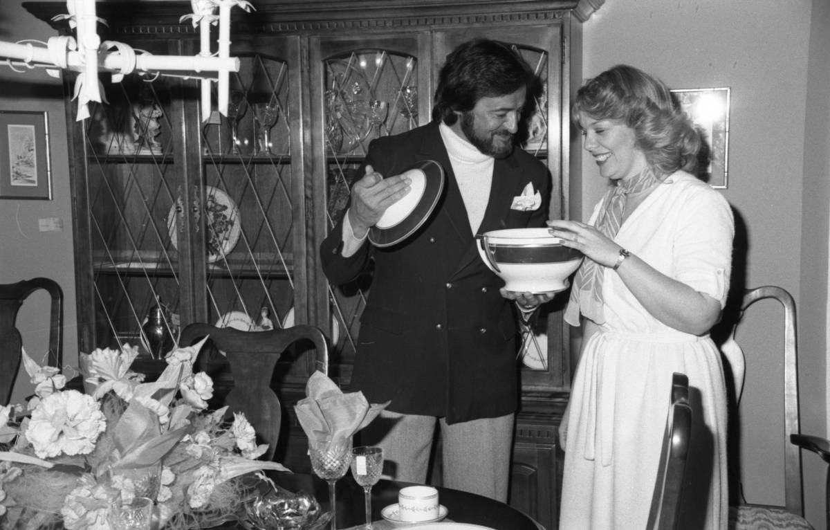 Georges LaForge, owner of the Pamplemousse restaurant, left and Marsha Murphy, interior designe ...