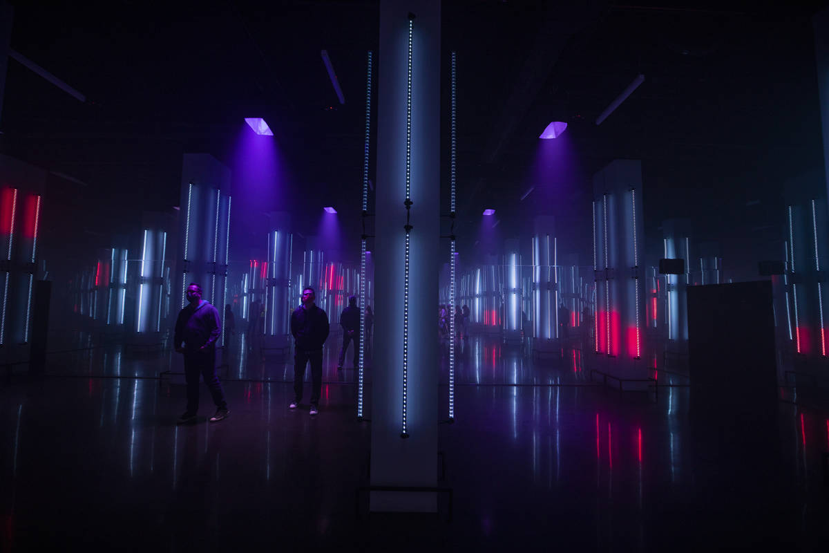 Observers experience Museum Fiasco, Corner Bar Management's latest concept at AREA15, on Monday ...