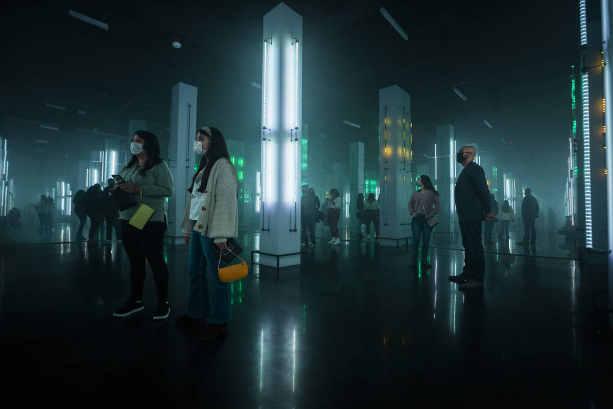 Observers experience Museum Fiasco, Corner Bar Management's latest concept at AREA15, on Monday ...