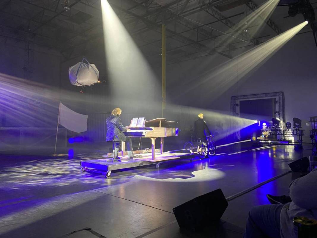 Philip Fortenberry is shown in "Rise: A Socially Distanced Entertainment Experience," which sho ...