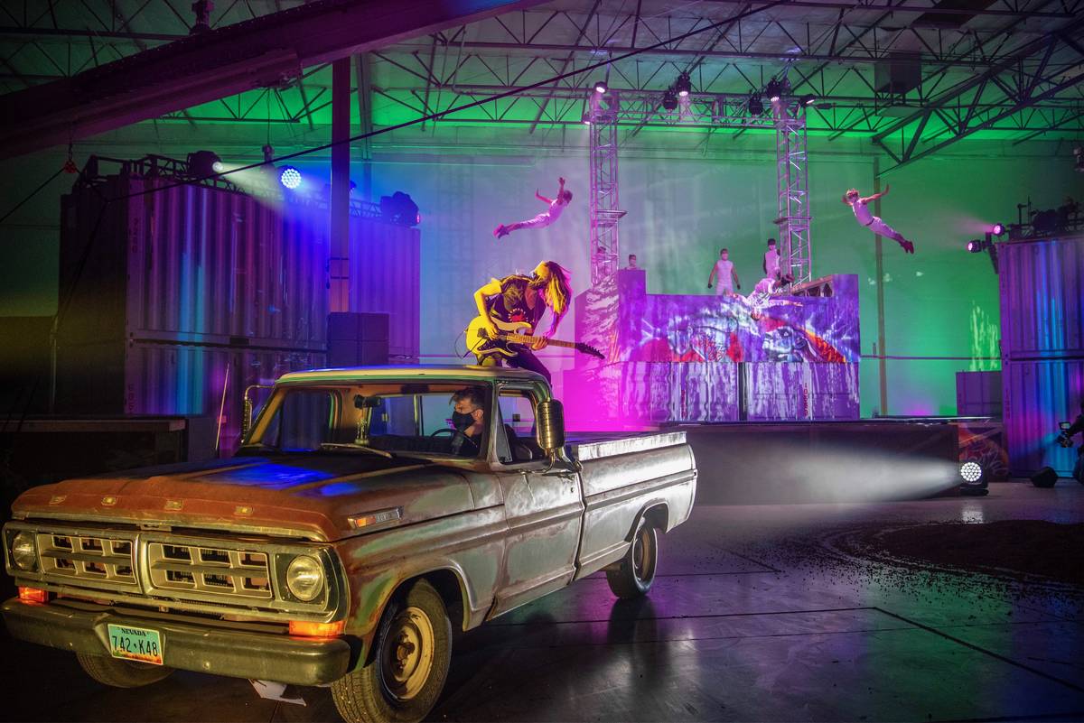 A scene from "Rise: A Socially Distanced Entertainment Experience," which showcased at 4Wall En ...