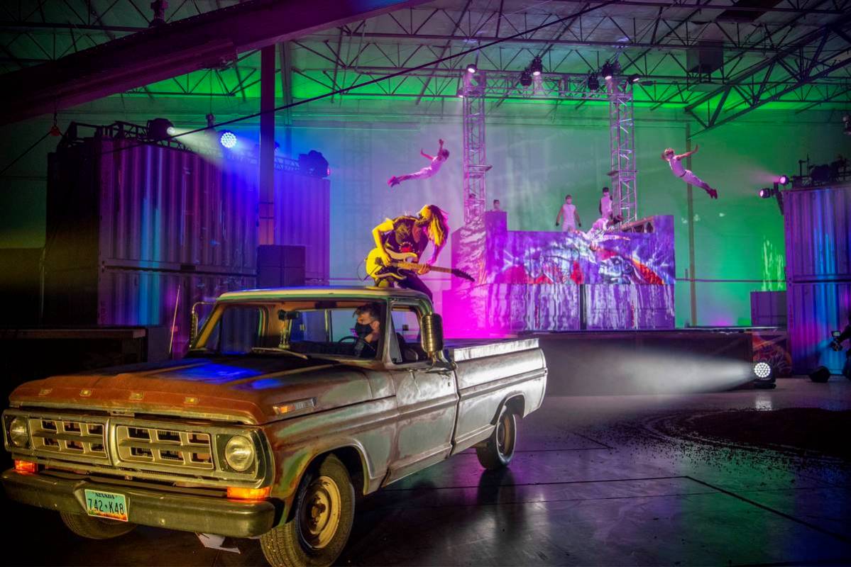 A scene from "Rise: A Socially Distanced Entertainment Experience," which showcased at 4Wall En ...