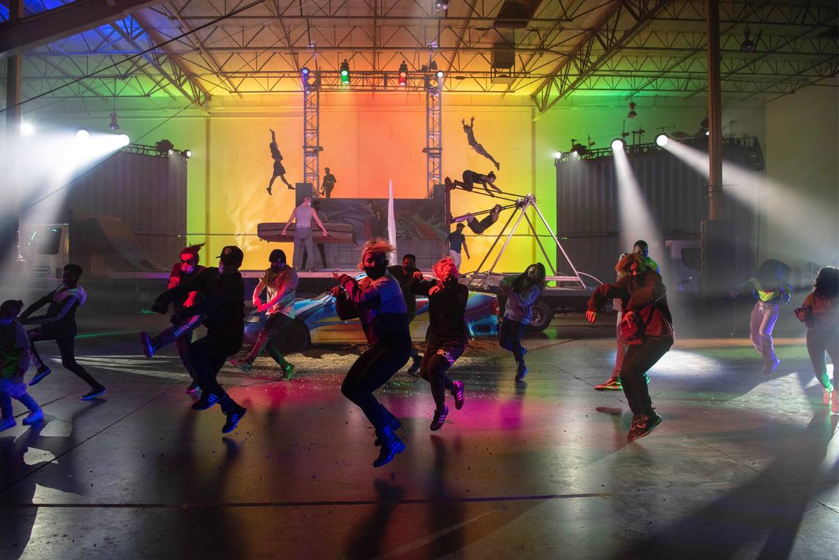 A scene from "Rise: A Socially Distanced Entertainment Experience," which showcased at 4Wall En ...