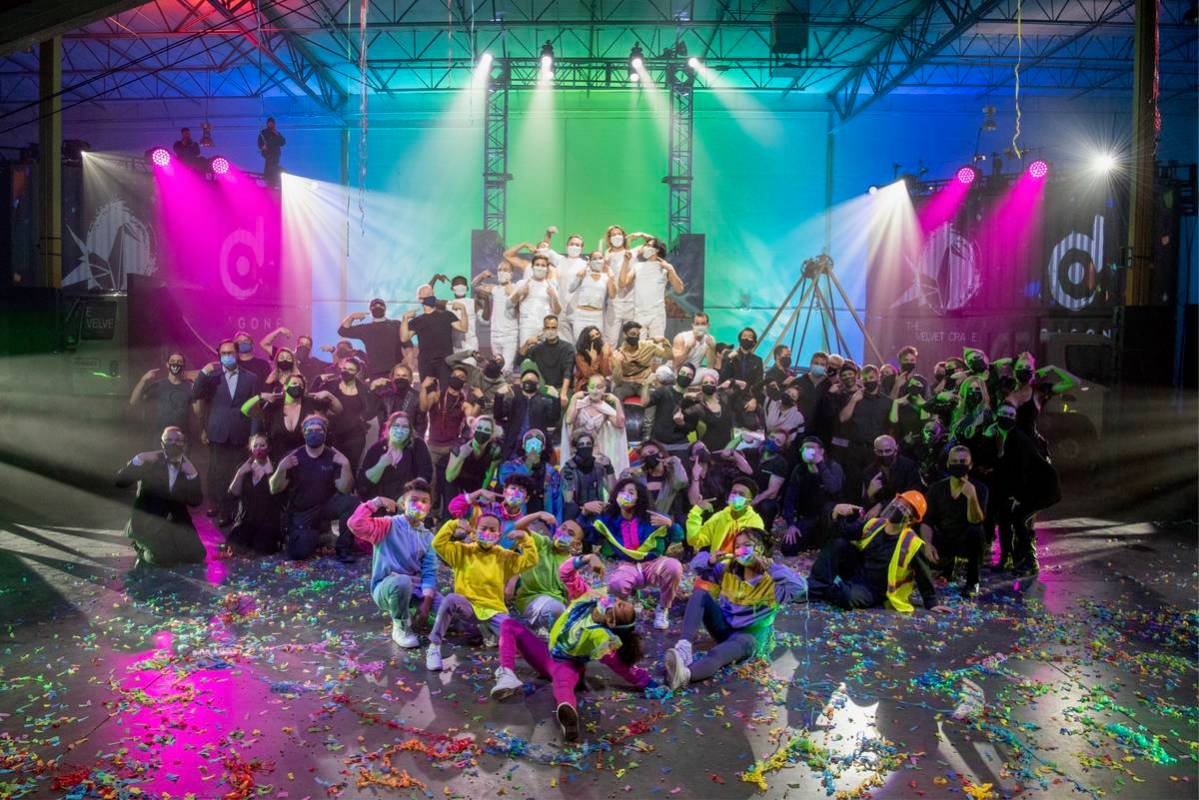 A scene from "Rise: A Socially Distanced Entertainment Experience," which showcased at 4Wall En ...