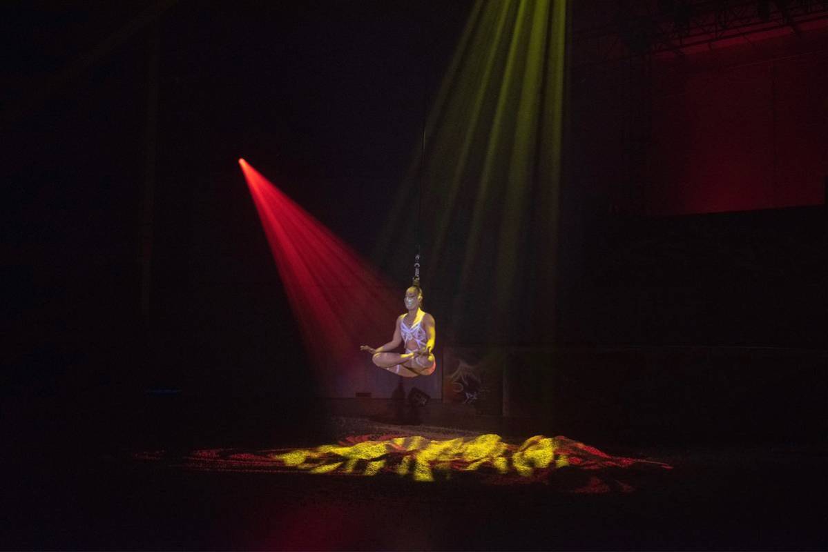 A scene from "Rise: A Socially Distanced Entertainment Experience," which showcased at 4Wall En ...
