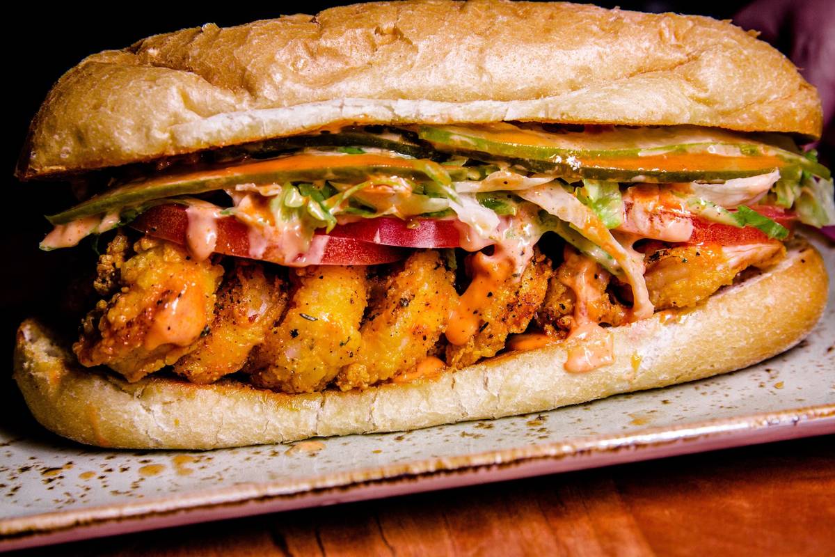 Crystal-Fried Shrimp Po-Boy at Emeril's New Orleans Fish House. (Emeril's)