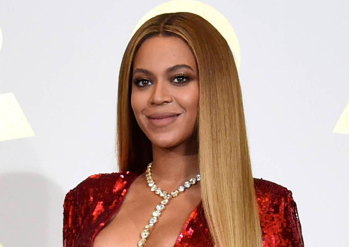 In this Feb. 12, 2017, file photo, Beyonce poses in the press room at the 59th annual Grammy Aw ...
