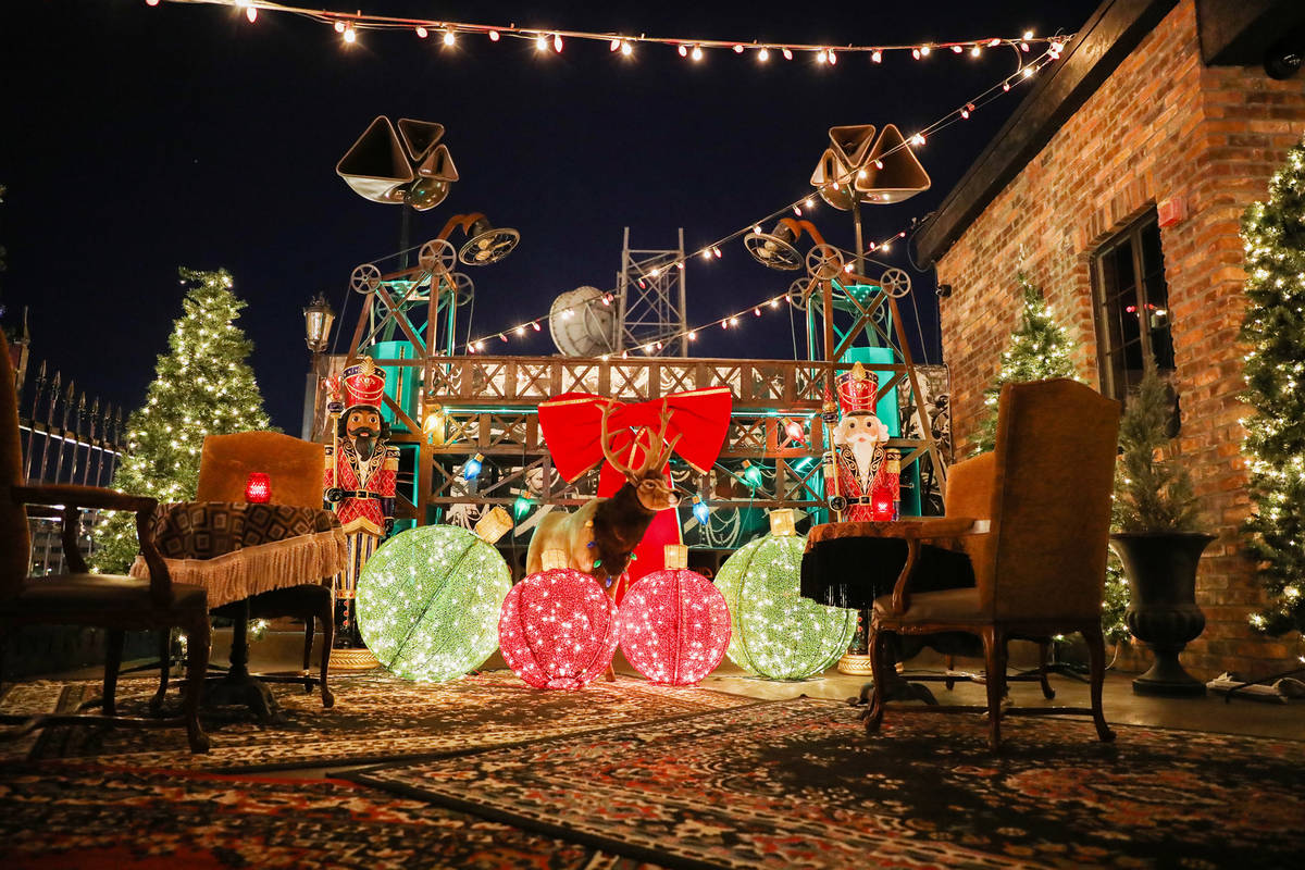 Decorations on display at Commonwealth in Downtown Las Vegas, Wednesday, Nov. 25, 2020. Corner ...
