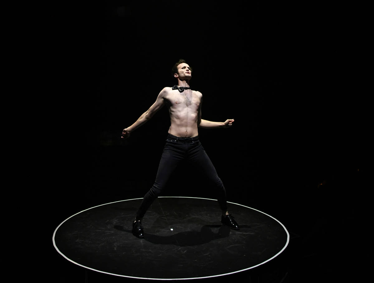 Spencer Novich is shown in a scene from "Blanc de Blanc" at Sahara Las Vegas on Wednesday, Sept ...