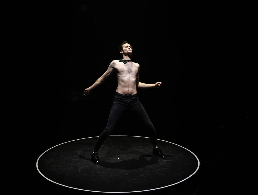 Spencer Novich is shown in a scene from "Blanc de Blanc" at Sahara Las Vegas on Wednesday, Sept ...