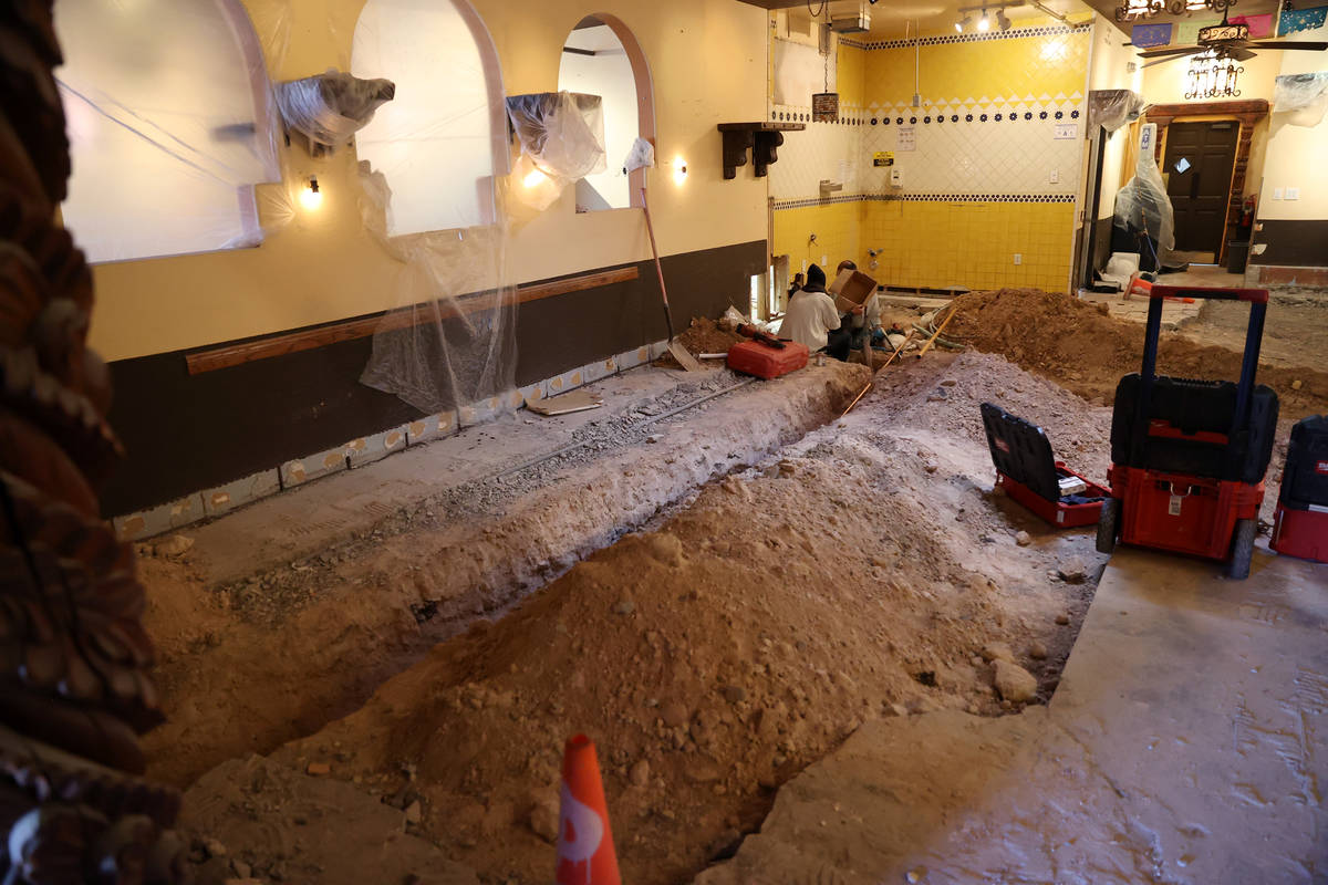 The dining room at Lindo Michoacán, 2655 E Desert Inn Road, in Las Vegas on Tuesday, Dec. ...