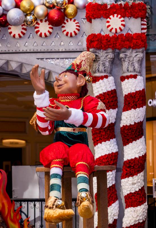 One of the elves within Queen Bellissima's living room about the new winter display "Hopeful Ho ...